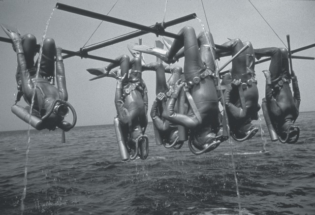 Hanging Cousteau Divers